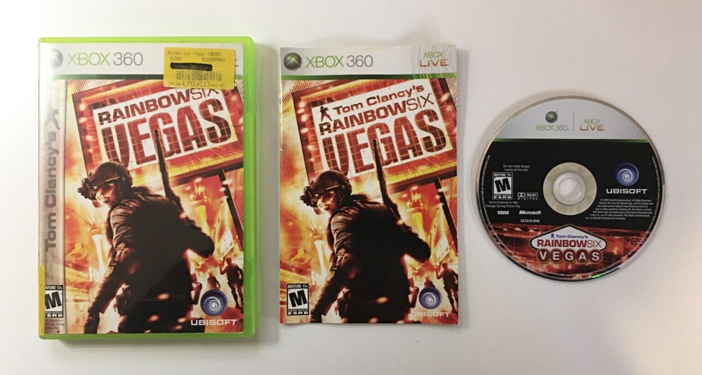 Rainbow Six: Vegas (Microsoft Xbox 360, 2006) Ubisoft - CIB Complete - US Seller